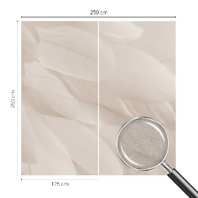 Papier peint photo sur tissu non tissé Plumes éthérées