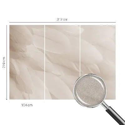 Papier peint photo sur tissu non tissé Plumes éthérées