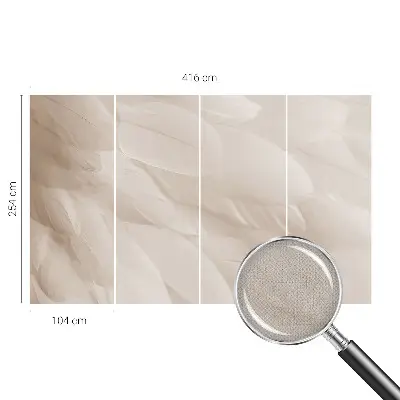 Papier peint photo sur tissu non tissé Plumes éthérées