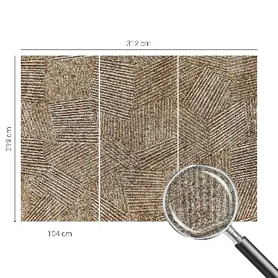 Papier peint photographique sur tissu non tissé Lignes structurelles