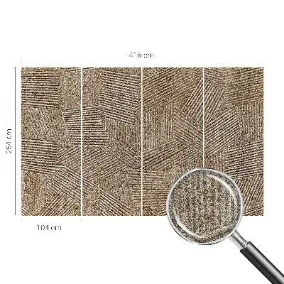 Papier peint photographique sur tissu non tissé Lignes structurelles