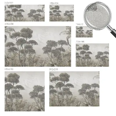Papier peint intissé jungle tropicale