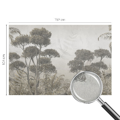 Papier peint tête de lit chambre adulte Tropická džungľa