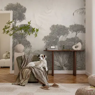 Papier peint intissé jungle tropicale