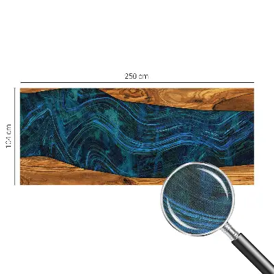 Papier peint photo grand format pour le mur Bois bleu