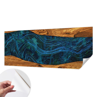 Papier peint tendance Modré drevo