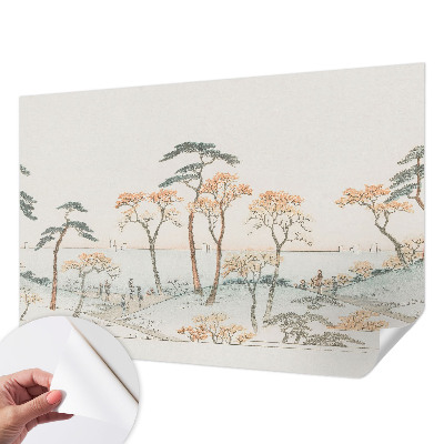 Papier peint tête de lit chambre adulte Pokojná krajina