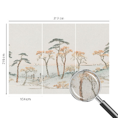 Papier peint tête de lit chambre adulte Pokojná krajina