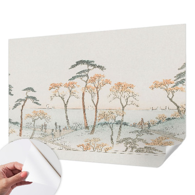 Papier peint tête de lit chambre adulte Pokojná krajina