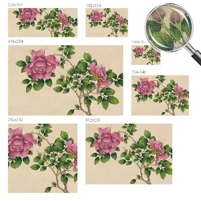 Papier peint intissé roses romantiques