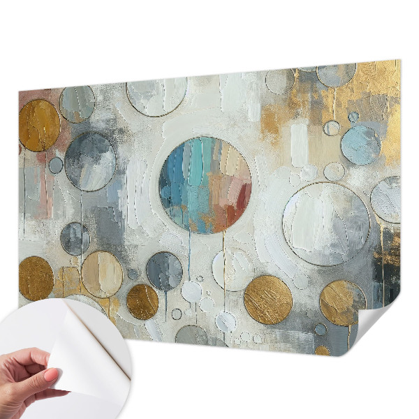 Papier peint panoramique adhésif Geometrické kruhy