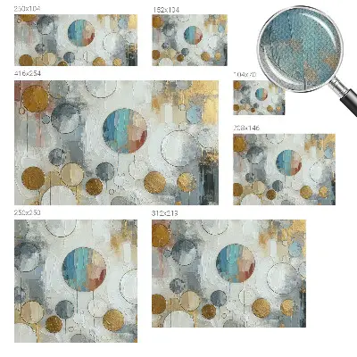 Papier peint photo grand format pour le mur Cercles géométriques