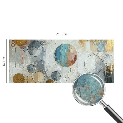 Papier peint panoramique adhésif Geometrické kruhy