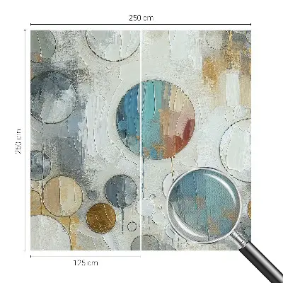 Papier peint photo grand format pour le mur Cercles géométriques