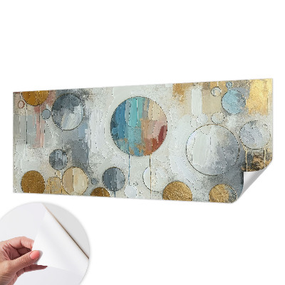 Papier peint panoramique adhésif Geometrické kruhy
