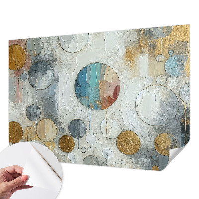 Papier peint panoramique adhésif Geometrické kruhy