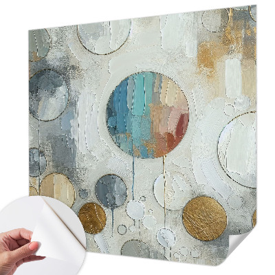 Papier peint panoramique adhésif Geometrické kruhy