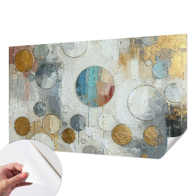 Papier peint panoramique adhésif Geometrické kruhy