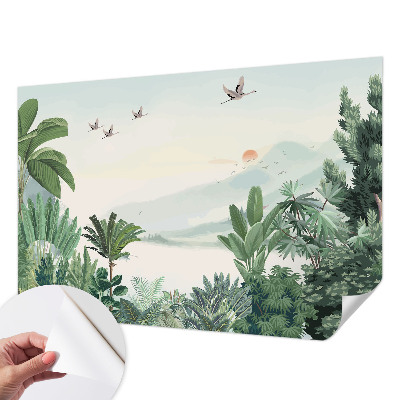 Papier peint chambre parentale Tropická oáza