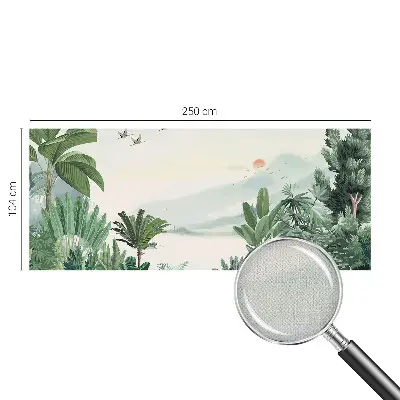 Papier peint photo imprimé sur tissu non tissé oasis tropicale