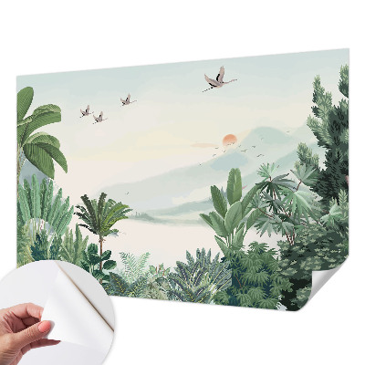 Papier peint chambre parentale Tropická oáza