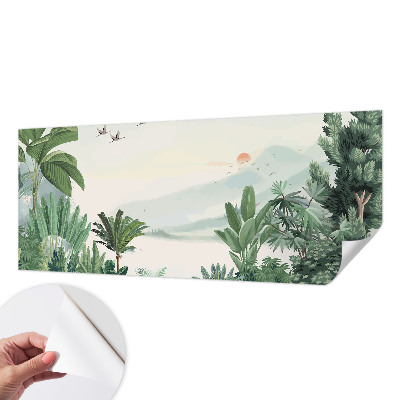 Papier peint chambre parentale Tropická oáza