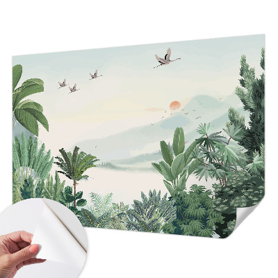 Papier peint chambre parentale Tropická oáza