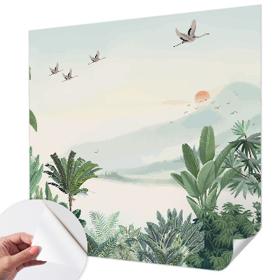 Papier peint chambre parentale Tropická oáza