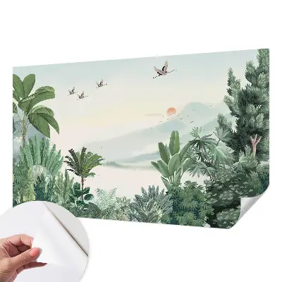 Papier peint photo imprimé sur tissu non tissé oasis tropicale