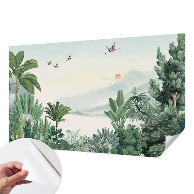 Papier peint chambre parentale Tropická oáza