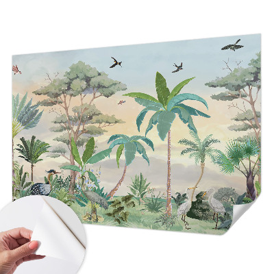 Papier peint chambre ado Exotická flóra