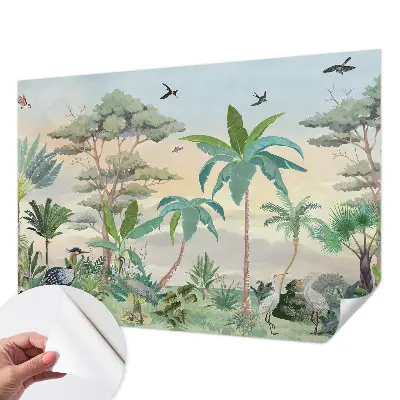 Papier peint photographique sur tissu non tissé flore exotique