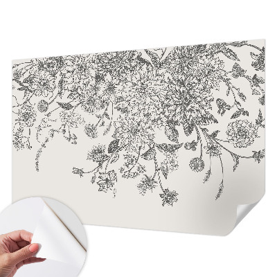 Déco papier peint salon Kvetinový vzor