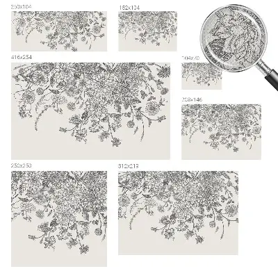 Papier peint photographique sur tissu non tissé Motif floral