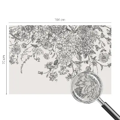 Papier peint photographique sur tissu non tissé Motif floral