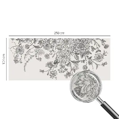Papier peint photographique sur tissu non tissé Motif floral
