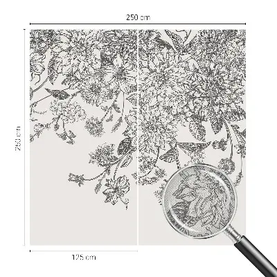 Papier peint photographique sur tissu non tissé Motif floral