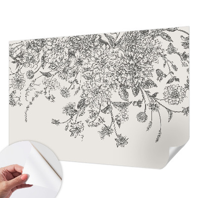 Déco papier peint salon Kvetinový vzor