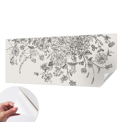 Déco papier peint salon Kvetinový vzor