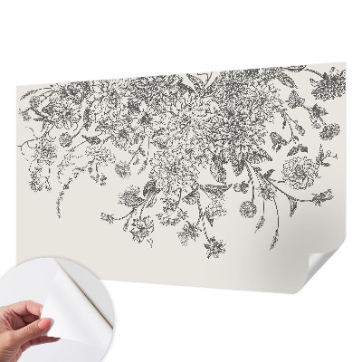 Déco papier peint salon Kvetinový vzor