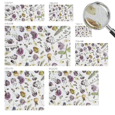 Papier peint intissé imprimé Fleurs séchées