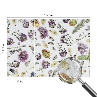 Papier peint intissé imprimé Fleurs séchées