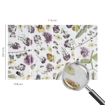 Papier peint intissé imprimé Fleurs séchées