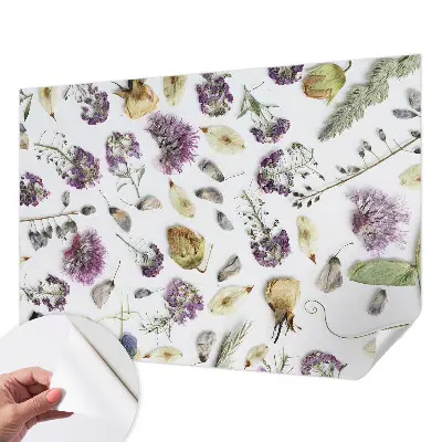 Papier peint intissé imprimé Fleurs séchées