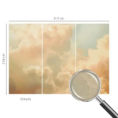 Papier peint photo grand format pour le mur nuages ​​éthérés