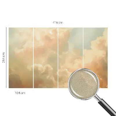 Papier peint photo grand format pour le mur nuages ​​éthérés