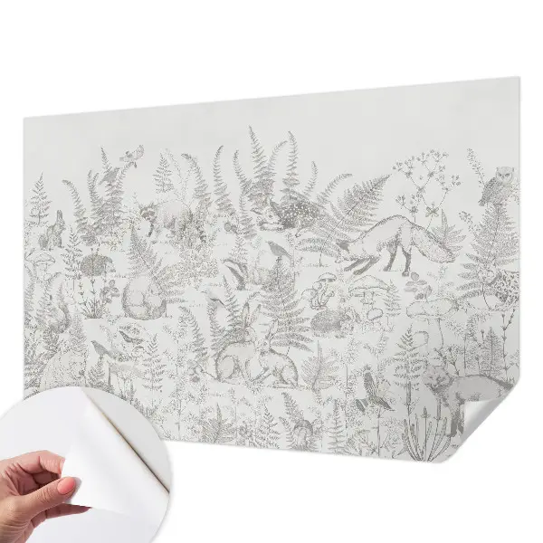 Papier peint photo sur tissu non tissé animaux de la forêt
