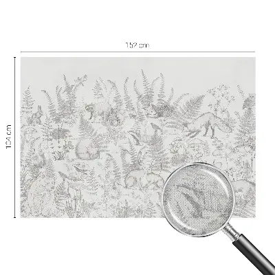 Papier peint photo sur tissu non tissé animaux de la forêt