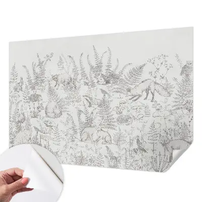 Papier peint photo sur tissu non tissé animaux de la forêt