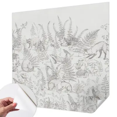 Papier peint photo sur tissu non tissé animaux de la forêt